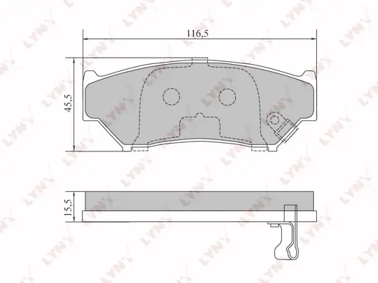Brake Pad Set, disc brake (BD-7305)