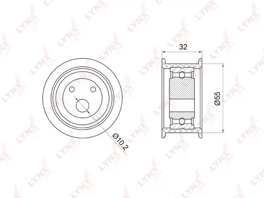 Tensioner Pulley, timing belt (PB-1026)
