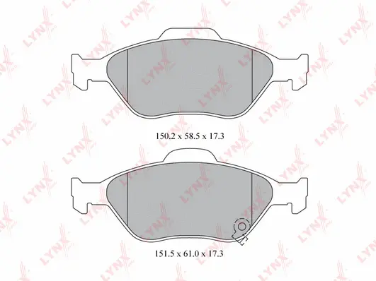 Brake Pad Set, disc brake (BD-7594)