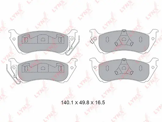 Brake Pad Set, disc brake (BD-5363)