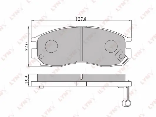 Brake Pad Set, disc brake (BD-5509)