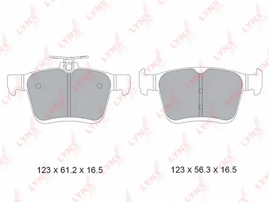 Brake Pad Set, disc brake (BD-8045)