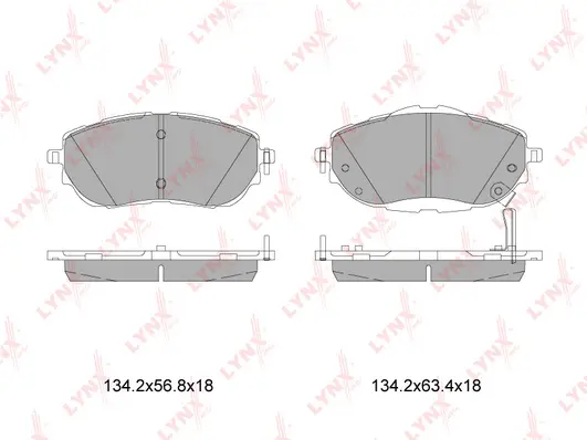 Brake Pad Set, disc brake (BD-7605)