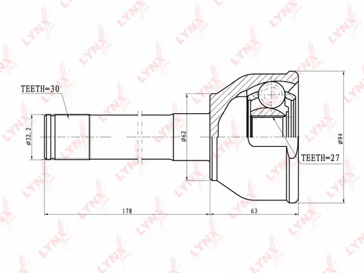 Joint Kit, drive shaft (CO-7528)