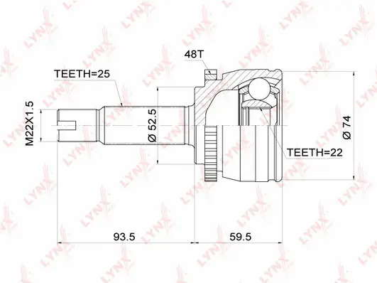 Joint Kit, drive shaft (CO-3696A)