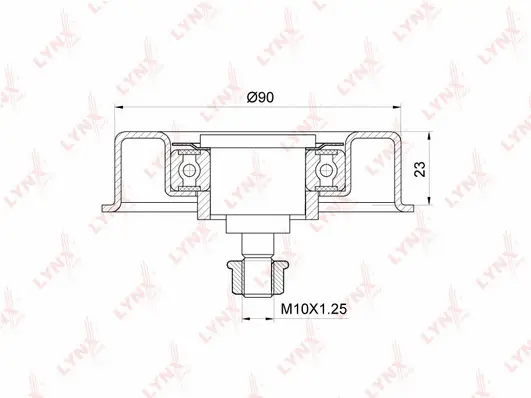 Tensioner Pulley, V-ribbed belt (PB-5084)
