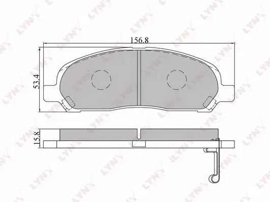 Brake Pad Set, disc brake (BD-5510)