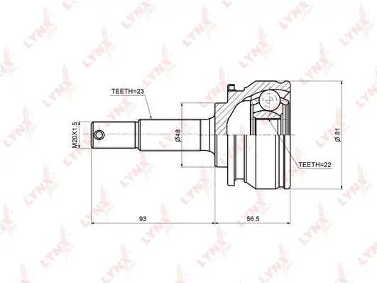 Joint Kit, drive shaft (CO-5746)