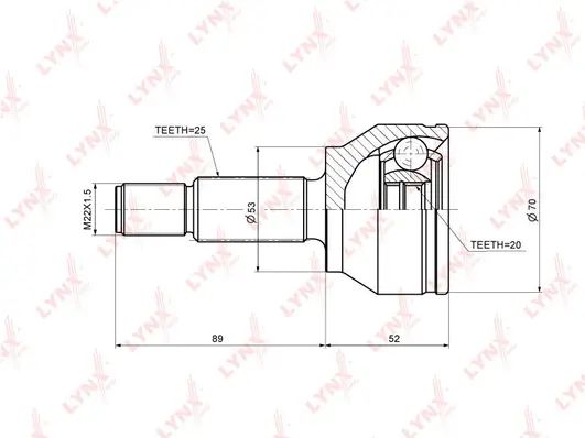 Joint Kit, drive shaft (CO-3001)