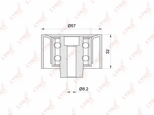 Deflection/Guide Pulley, timing belt (PB-3084)