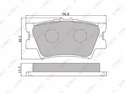 Brake Pad Set, disc brake (BD-7532)