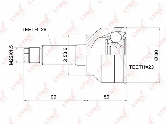 Joint Kit, drive shaft (CO-3699)