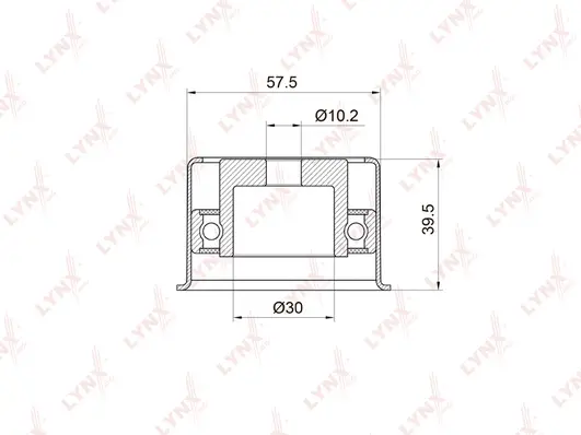 Deflection/Guide Pulley, timing belt (PB-3018)