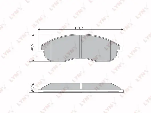 Brake Pad Set, disc brake (BD-5723)