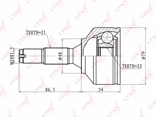 Joint Kit, drive shaft (CO-6103)