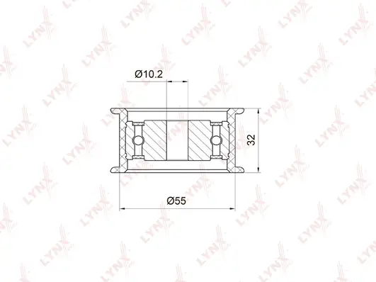 Deflection/Guide Pulley, timing belt (PB-3011)