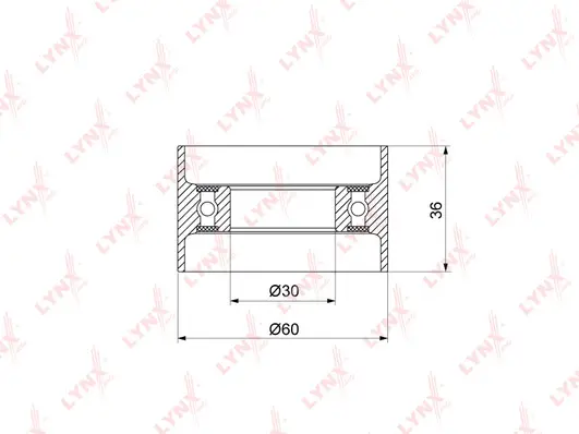 Tensioner Pulley, timing belt (PB-1315)