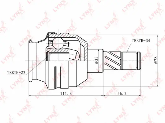 Joint Kit, drive shaft (CI-1810)