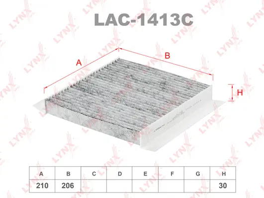 Filter, cabin air (LAC-1413C)