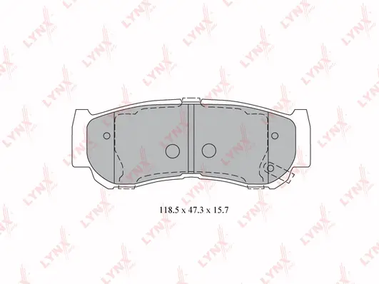 Brake Pad Set, disc brake (BD-3616)