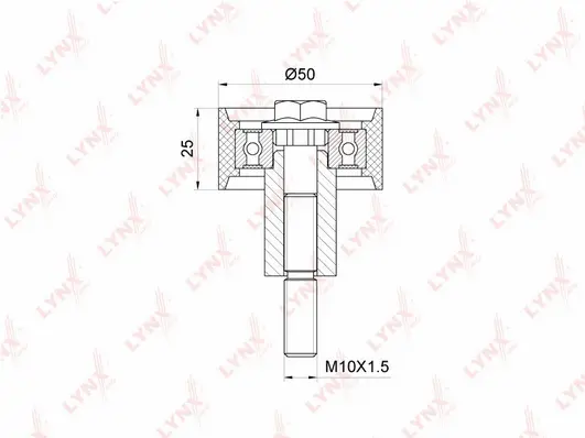 Deflection/Guide Pulley, timing belt (PB-3152)