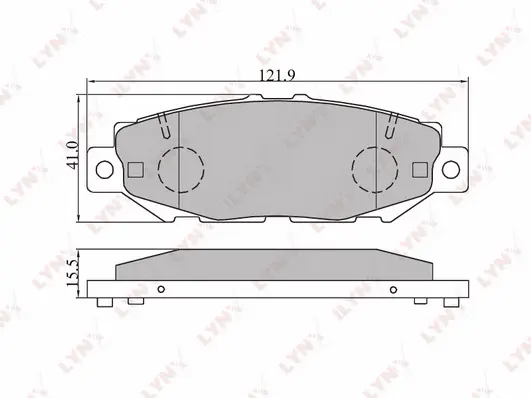 Brake Pad Set, disc brake (BD-7528)