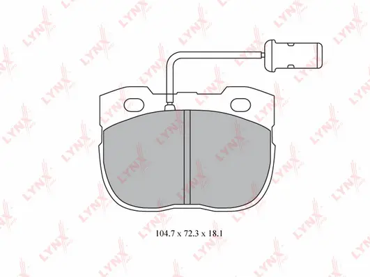 Brake Pad Set, disc brake (BD-5000)