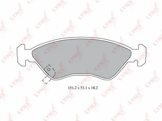 Brake Pad Set, disc brake (BD-4408)
