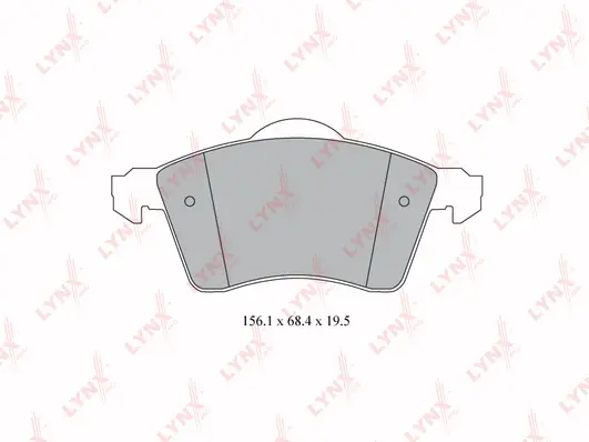 Brake Pad Set, disc brake (BD-8024)