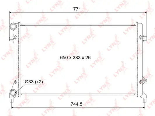 Radiator, engine cooling (RB-1001)