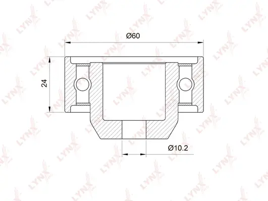 Deflection/Guide Pulley, timing belt (PB-3016)