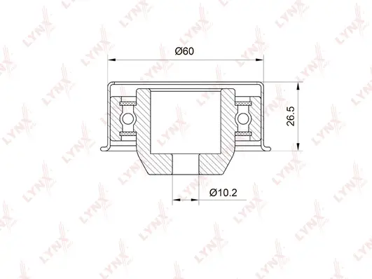 Deflection/Guide Pulley, timing belt (PB-3015)