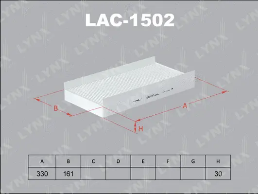 Filter, cabin air (LAC-1502)