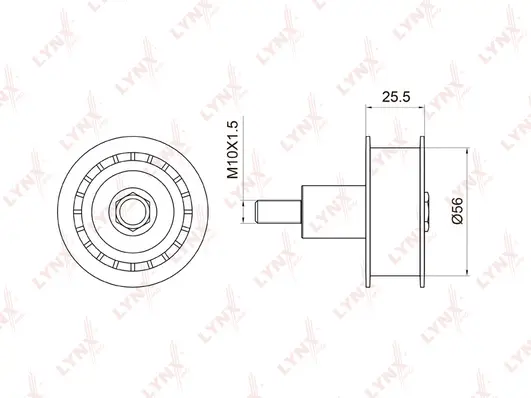 Deflection/Guide Pulley, timing belt (PB-3029)