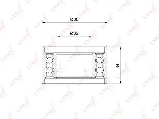 Tensioner Pulley, timing belt (PB-1057)