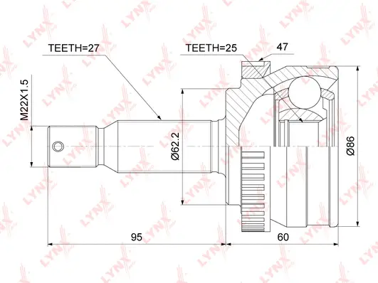 Joint Kit, drive shaft (CO-3784A)
