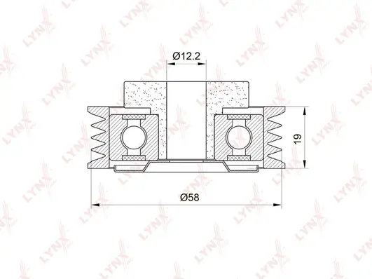 Tensioner Pulley, V-ribbed belt (PB-5028)