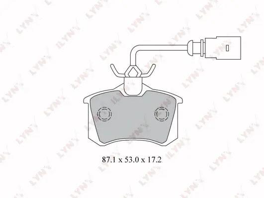 Brake Pad Set, disc brake (BD-3025)