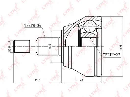 Joint Kit, drive shaft (CO-8004)