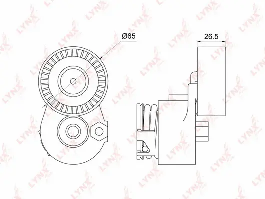 Belt Tensioner, V-ribbed belt (PT-3138)