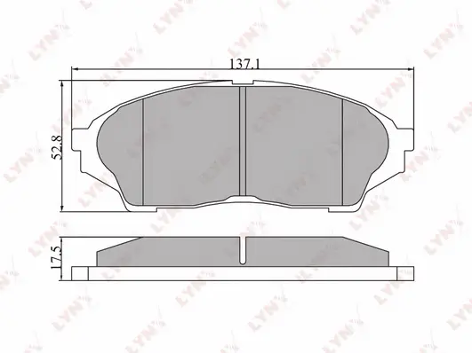 Brake Pad Set, disc brake (BD-7514)