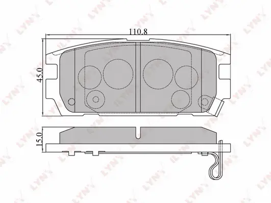 Brake Pad Set, disc brake (BD-3606)