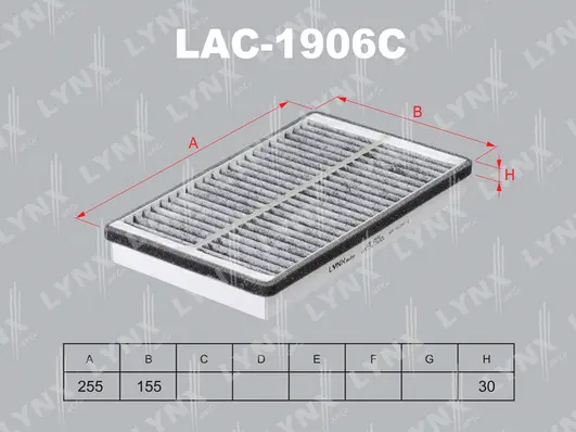 Filter, cabin air (LAC-1906C)