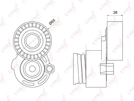 Belt Tensioner, V-ribbed belt (PT-3035)