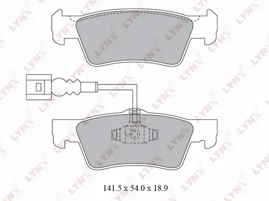 Brake Pad Set, disc brake (BD-8034)