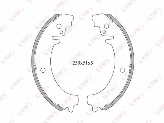 Brake Shoe Set (BS-4602)