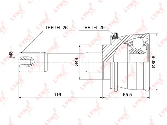 Joint Kit, drive shaft (CO-3904)