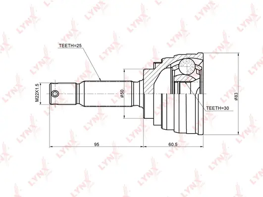 Joint Kit, drive shaft (CO-5519)