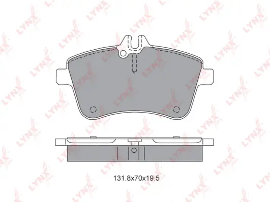 Brake Pad Set, disc brake (BD-5309)