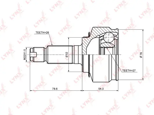 Joint Kit, drive shaft (CO-3694)